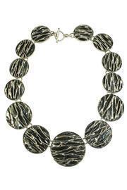  Corrugated Circle Necklace