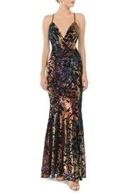  Velvet Sequin Gown