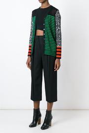  Striped V Neck Cardigan