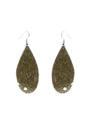  Grey Leather Earrings