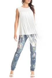  Off White Fringe Tunic