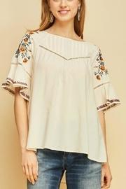  Embroidered Paesant Top