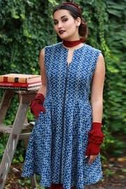  Blue Scroll Dress