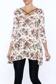  Floral Crisscross Tunic
