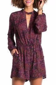  Plum Long Sleeve Romper