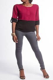  Color Block Blouse