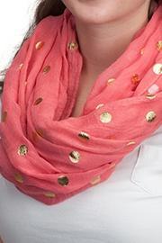  Coral Infinity Scarf