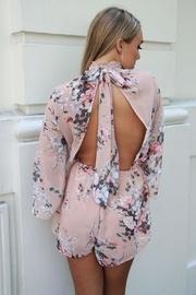  Floral Open-back Playsuit