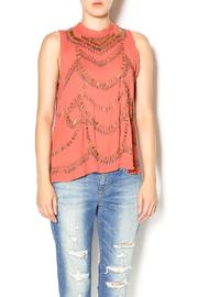  Terracotta Embellished Top