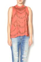  Terracotta Embellished Top