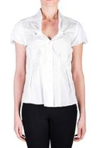  Pleated Button Blouse