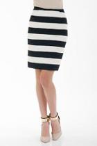  Striped Bandage Skirt