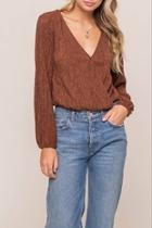  Plisse Surplice Top