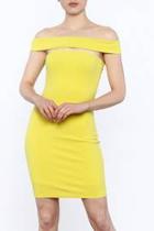  Yellow Bodycon Dress