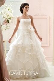  Ruffle Wedding Gown