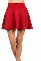  Red Skater Skirt