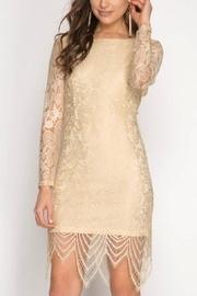 Lace Open-backed Dress