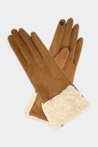  Shearling Accent Gloves