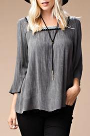  Jacquard Trim Top