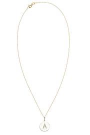  White Gold Alphabet Charm