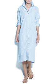  Stripped Shirt Dress