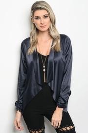  Open Satin Jacket