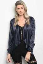  Open Satin Jacket