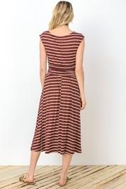  Wine Stripes Dress