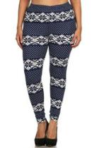  Snowflake Plus Leggings