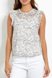  Lace Flounce Slv Top