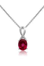  Ruby Ribbon Necklace