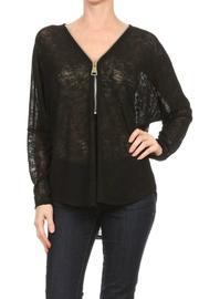  Black Zipper Top