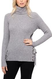  Corset Tied Turtleneck