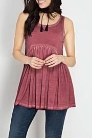  Lace Back Sleeveless Top