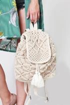  Drawstring Crochet Backpack