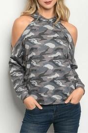  Gray Camouflage Top