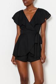  Ruffle Detail Wrap Romper
