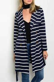  Navy Knit Coat