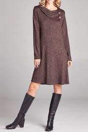  Button Collar Hacci Dress