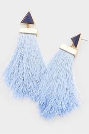  Blue Fringe Earrings