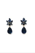  Blue-stone Drop Earrings
