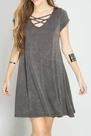  Crisscross Jersey Dress