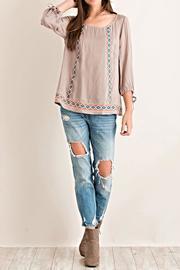  Ribbon Embroidery Blouse