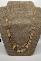  Gold Squares Necklace