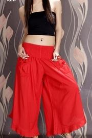  Ruffled Pant-red