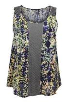  Print Lace Top