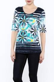  Aqua Print Top