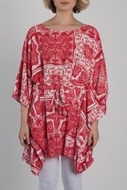  Red Printed Tunic