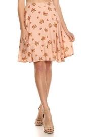  Peach Floral Skirt
