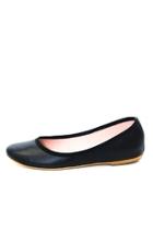  Black Wedge Ballerina